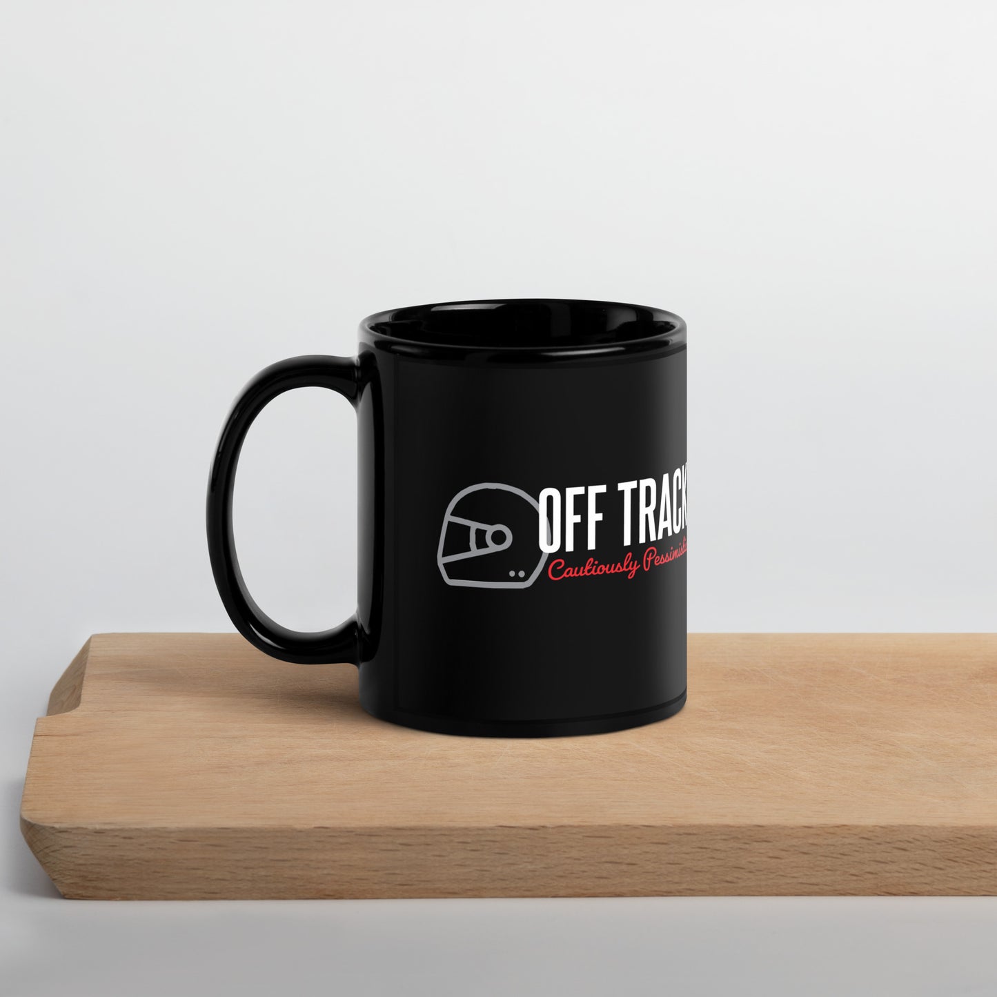 Cautiously Pessimistic Mug in Black