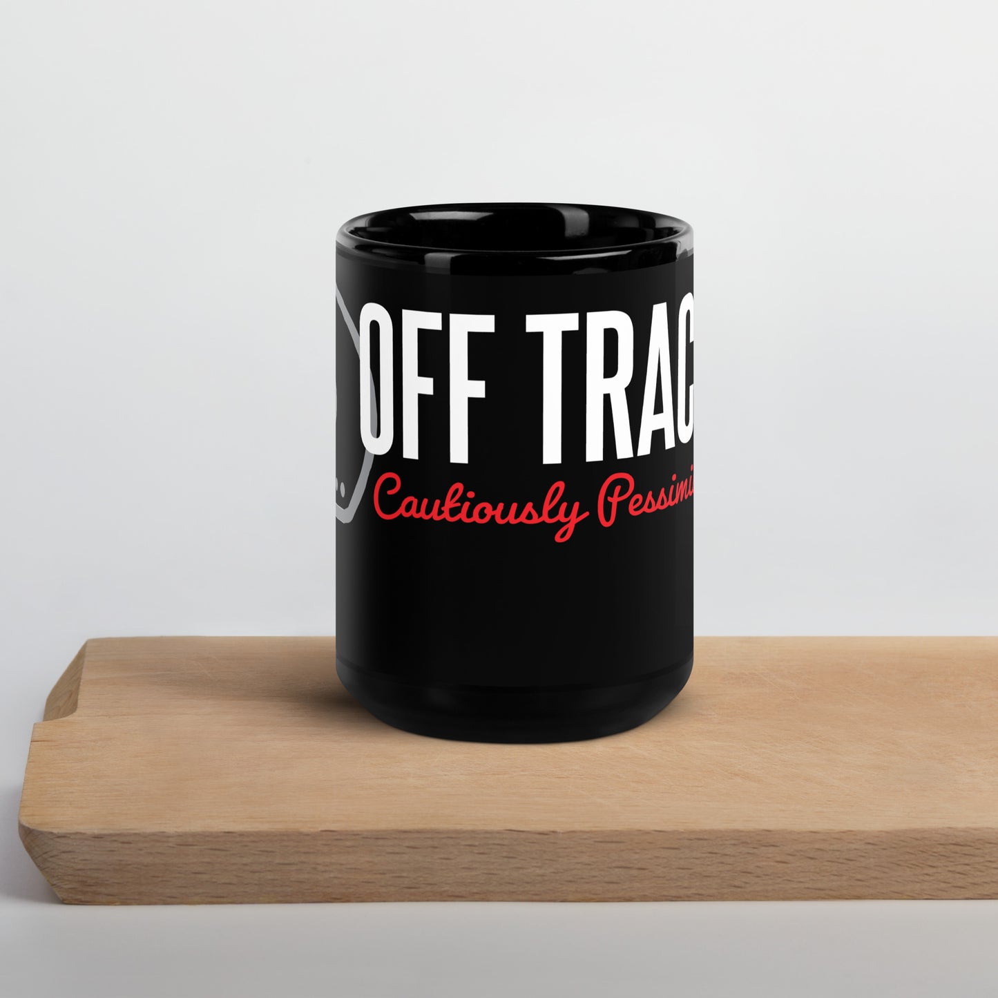 Cautiously Pessimistic Mug in Black