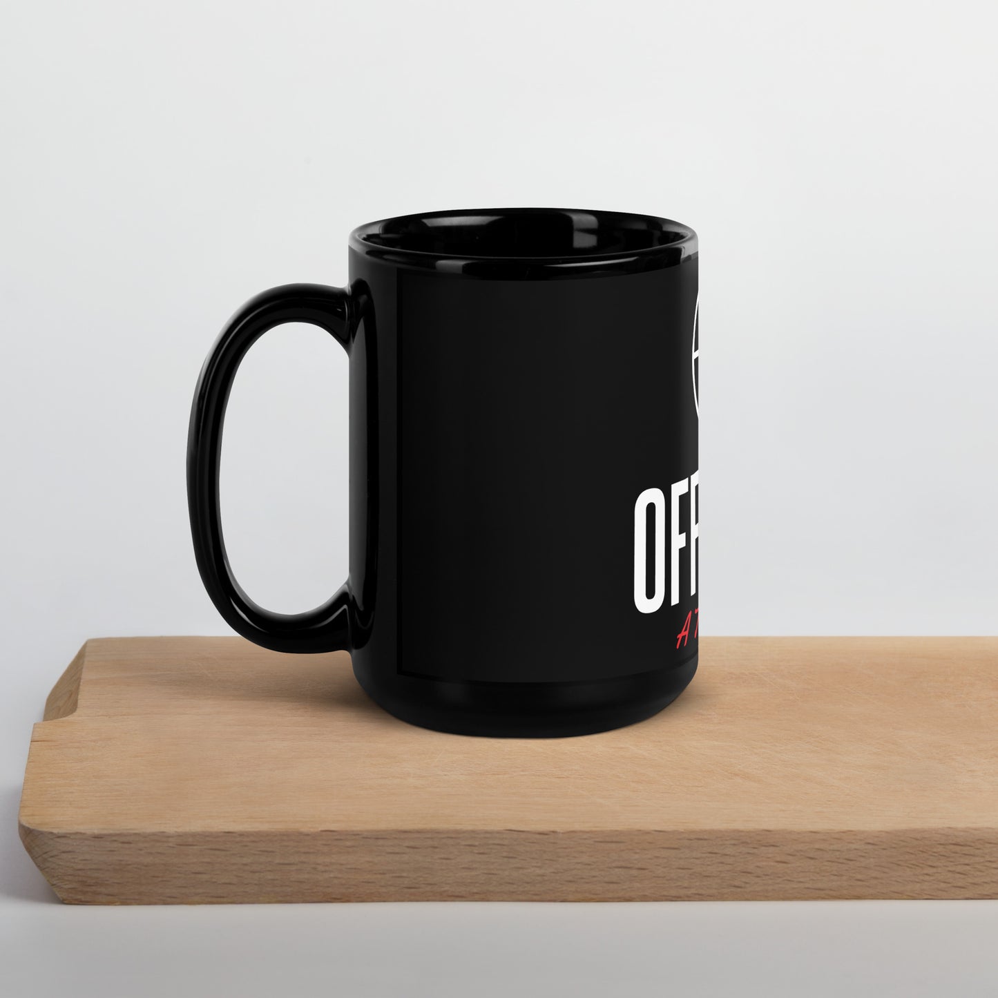 A Travel Podcast Mug in Black