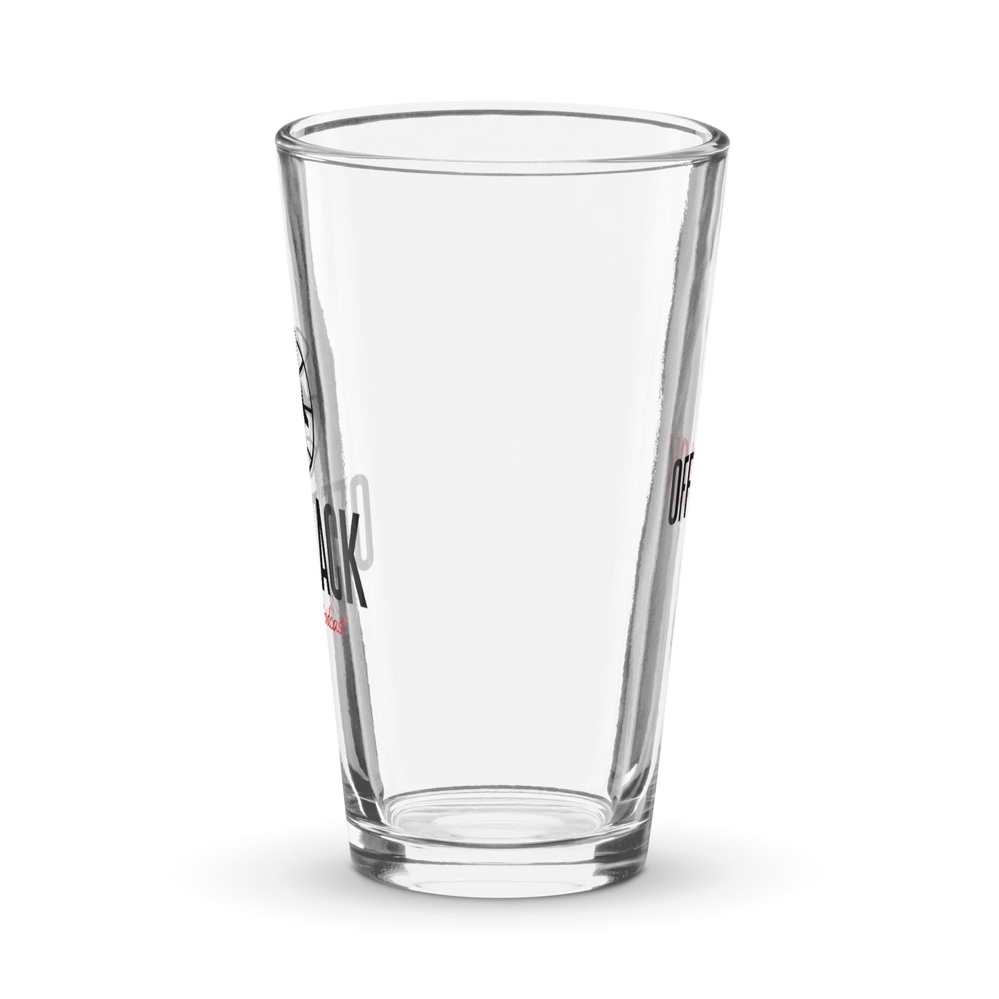 A Travel Podcast Pint Glass