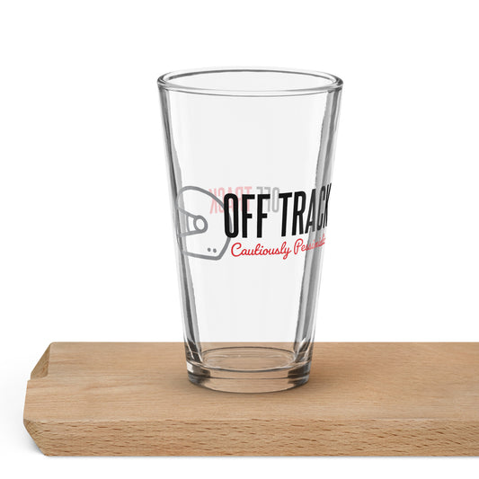 Cautiously Pessimistic Pint Glass