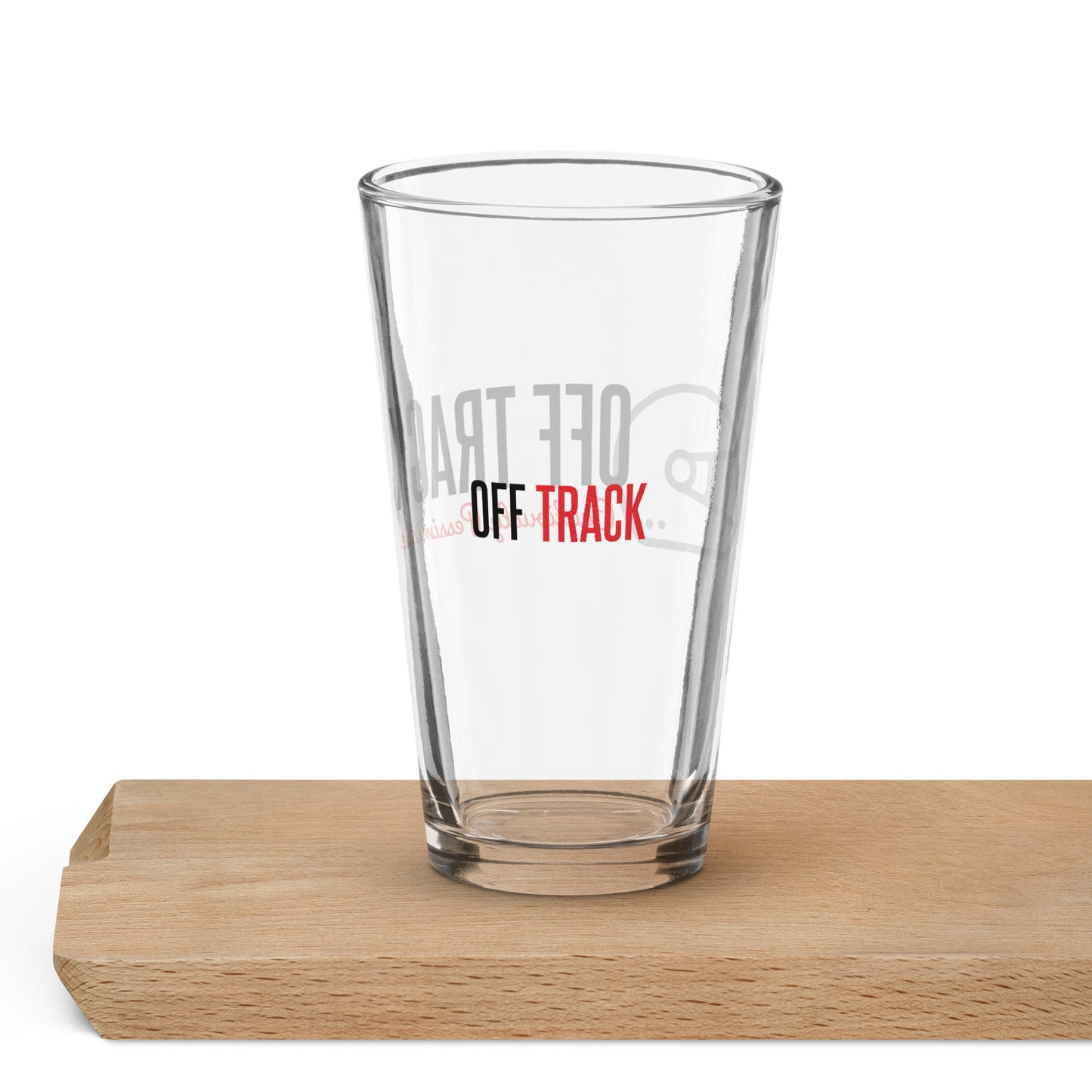 Cautiously Pessimistic Pint Glass