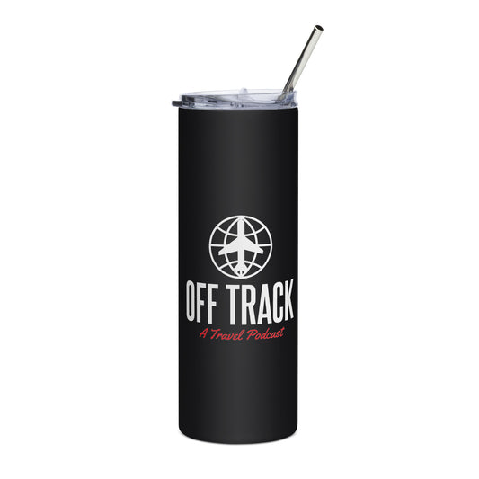 Travel Podcast Steel Tumbler