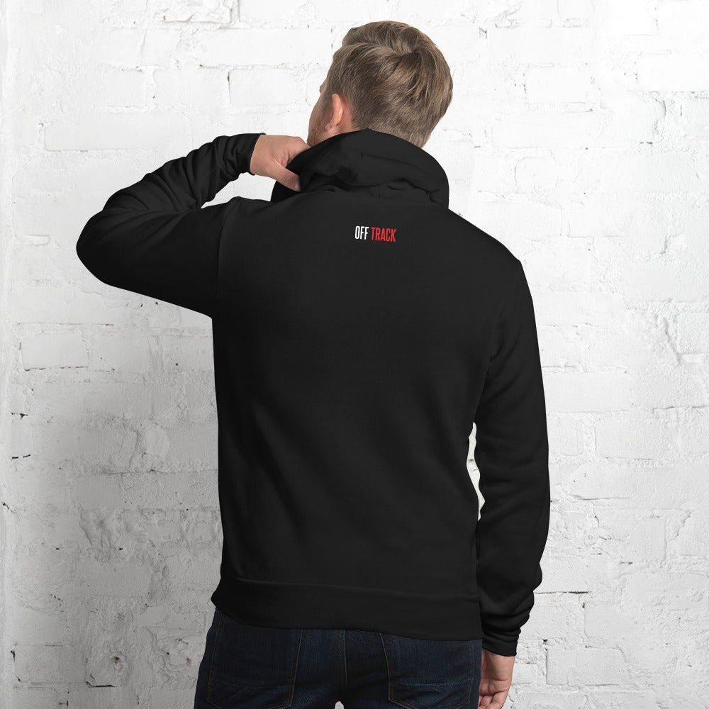 A Travel Podcast Hoodie in Black