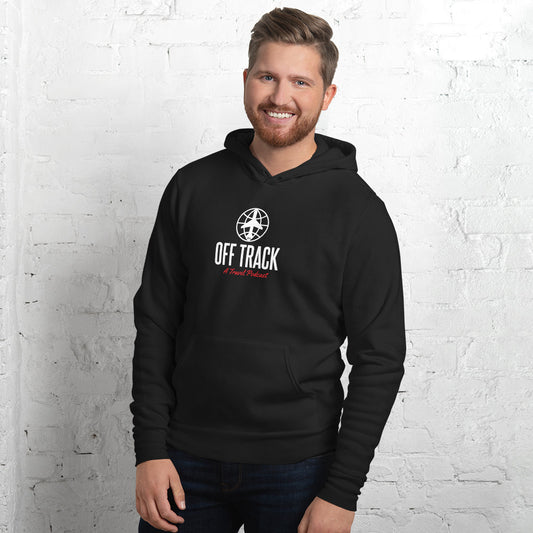 A Travel Podcast Hoodie in Black