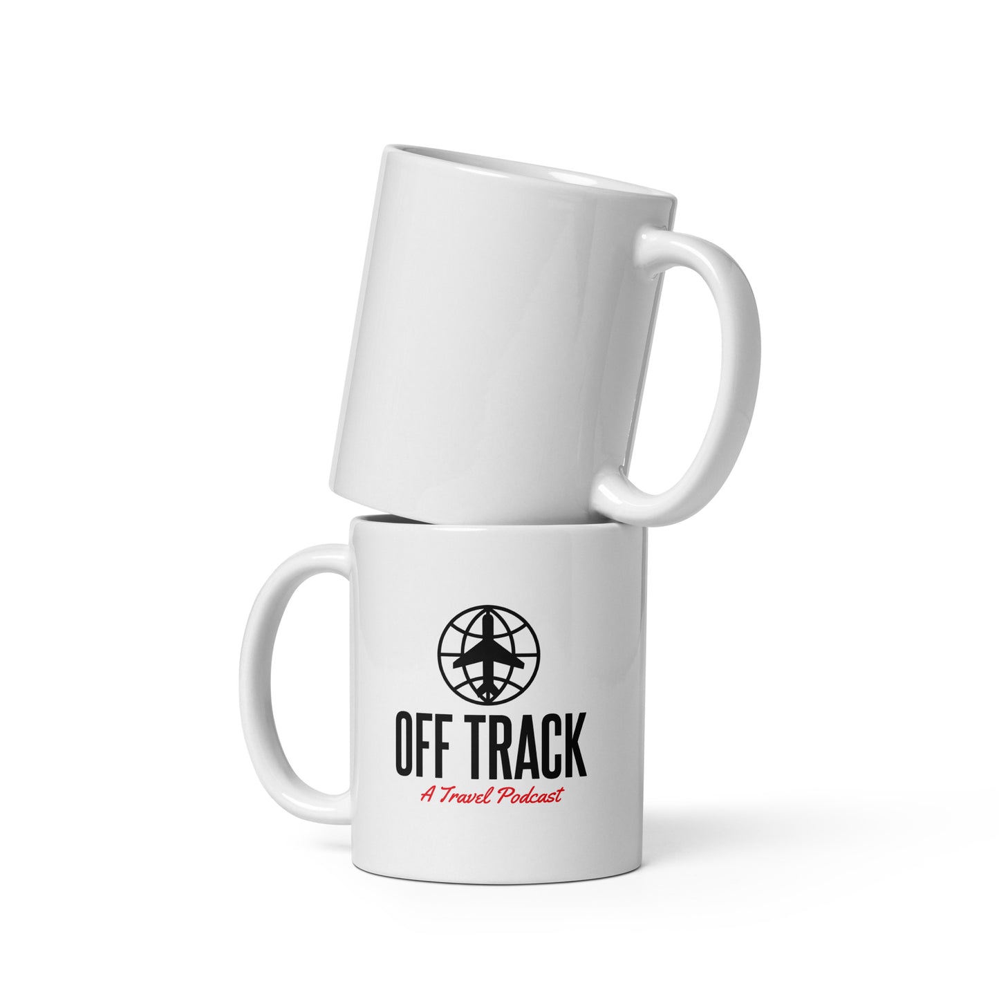 A Travel Podcast Mug