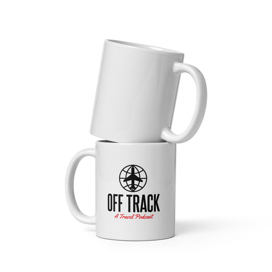 A Travel Podcast Mug