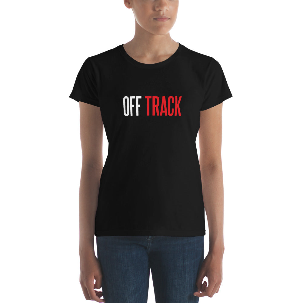 Off Track Women's Tee in Black